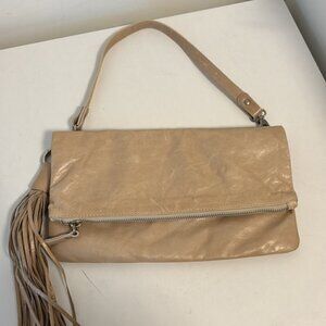 GIANNI CHIARINI 100% LEATHER SHOULDER LEATHER BAG MADE IN ITALY cream colour